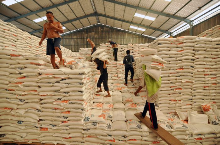 Stok beras dii Bulog tercatat  Bulog 1, 485 juta ton.
