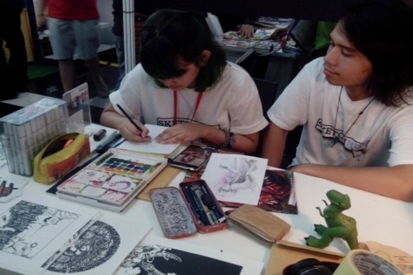 Ilustrasi -- Kreativitas anak muda yang menyasar ekonomi kreatif di ajang Popcon Asia 2014