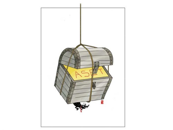 Ilustrasi penyitaan aset