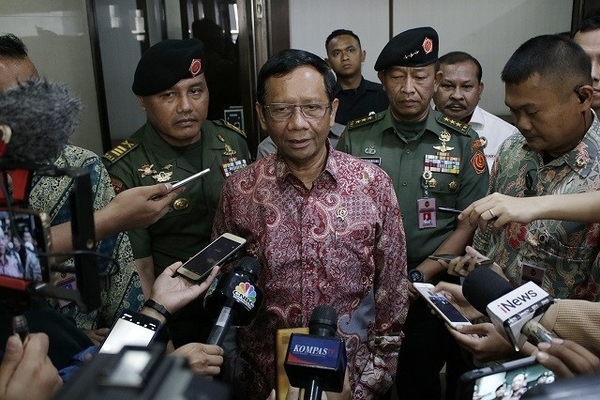 Menteri Koordinator bidang Politik, Hukum, dan Keamanan Mahfud MD