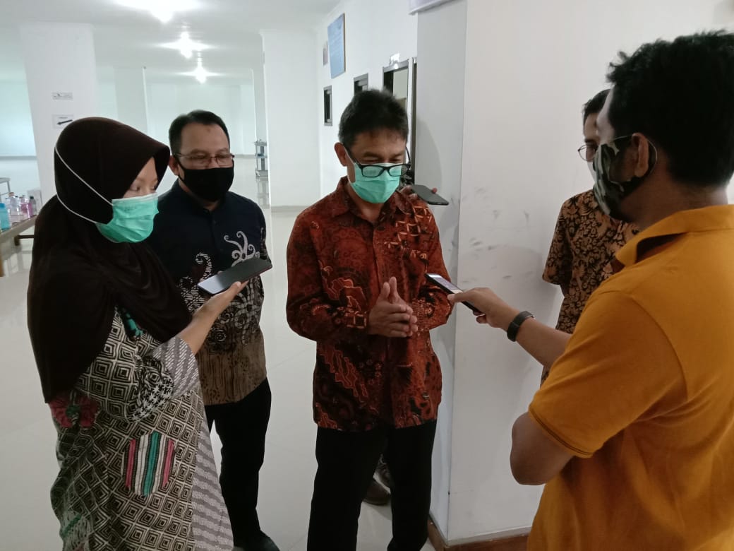  Direktur Pembelajaran dan Kemahasiswaan (Belmawa) Kemenristekdikti, Aris Junaidi ketika memberikan keterangan pada wartawan.