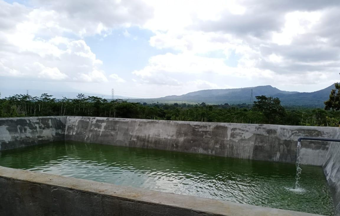 Embung penampung air.