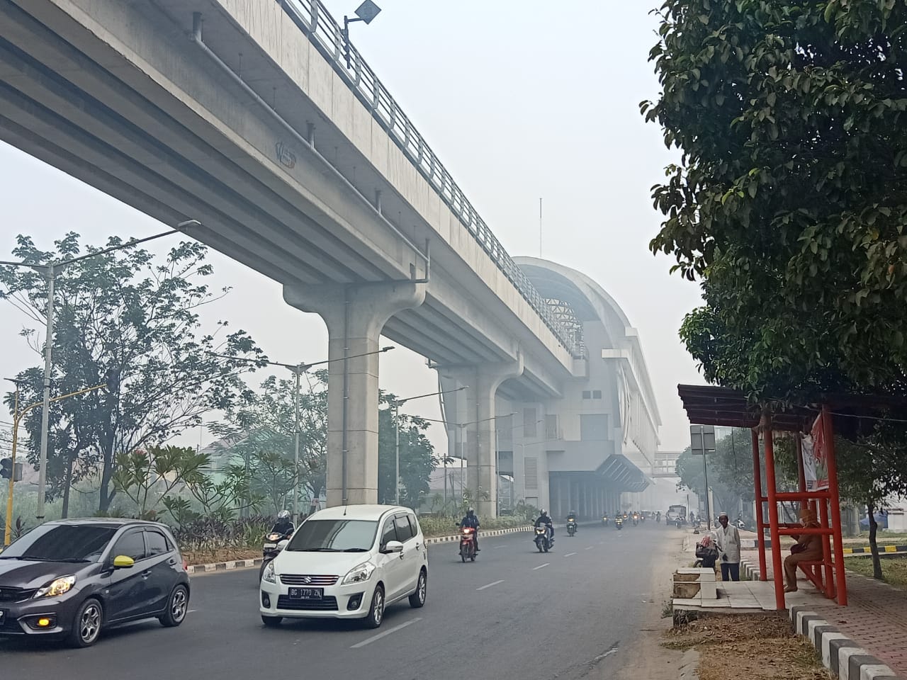 Titik panas di daerah Sumatra Selatan merebak.