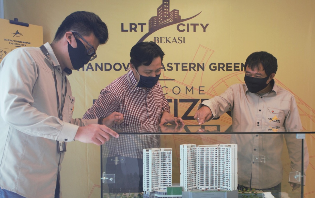 Maket pengembangan LRT City-Eastern Green