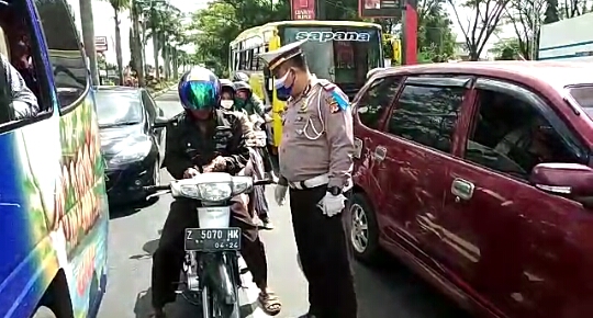 Hari ketiga Operasi Patuh Lodaya di Kota Tasikmalaya, Minggu (26/7/2020)
