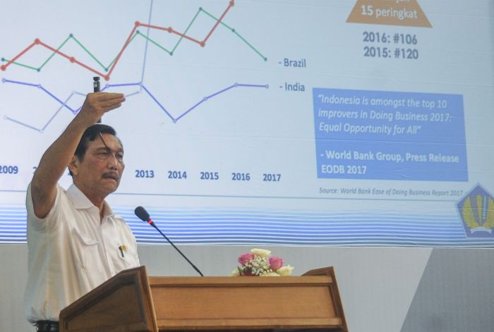 Menteri Koordinator Bidang Kemaritiman dan Investasi Luhut Binsar Pandjaitan. 