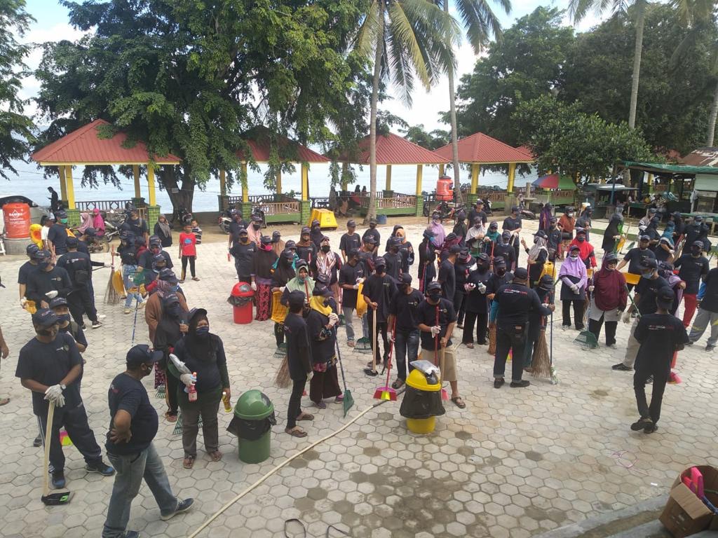 Gerakan BISA  Pantai Pelawan, Desa Pangke Barat, Kabupaten Karimun, Kepulauan Riau (Kepri).