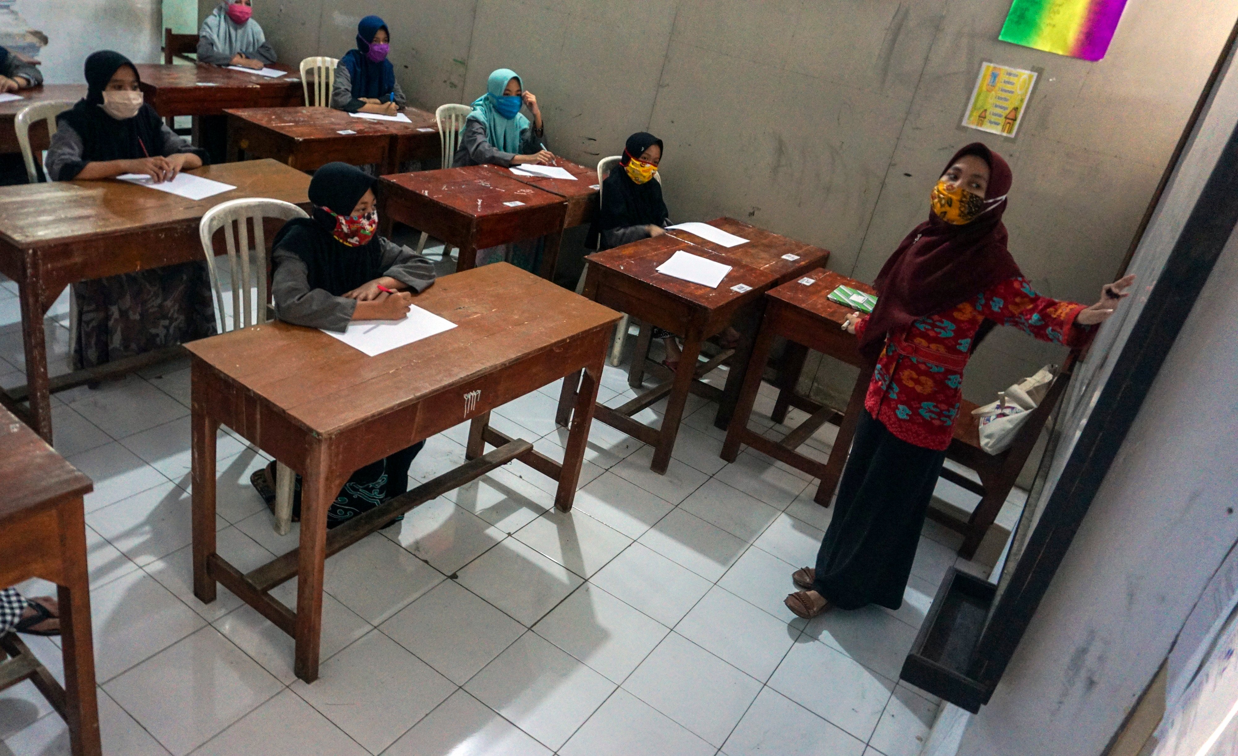 Ilustrasi: Sekolah di era kenormalan baru