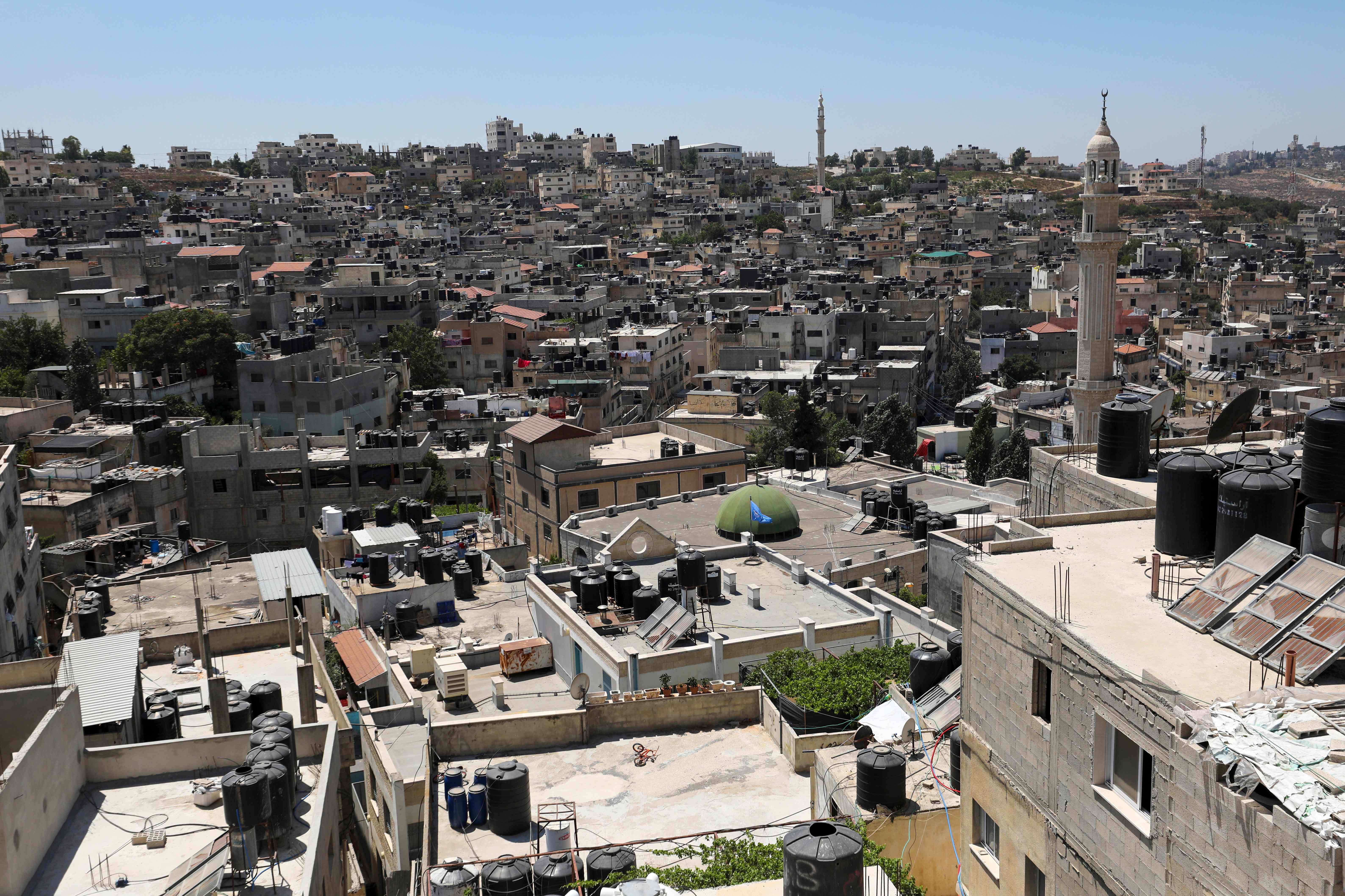 Inilah kamp pengungsi al-Jalazoun dekat Tepi Barat, Ramallah pada 24 Juli 2020 