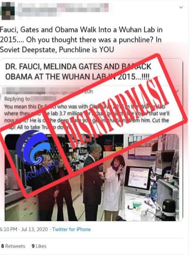 Berita dan foto hoaks soal Barack Obama dan Melinda Gates