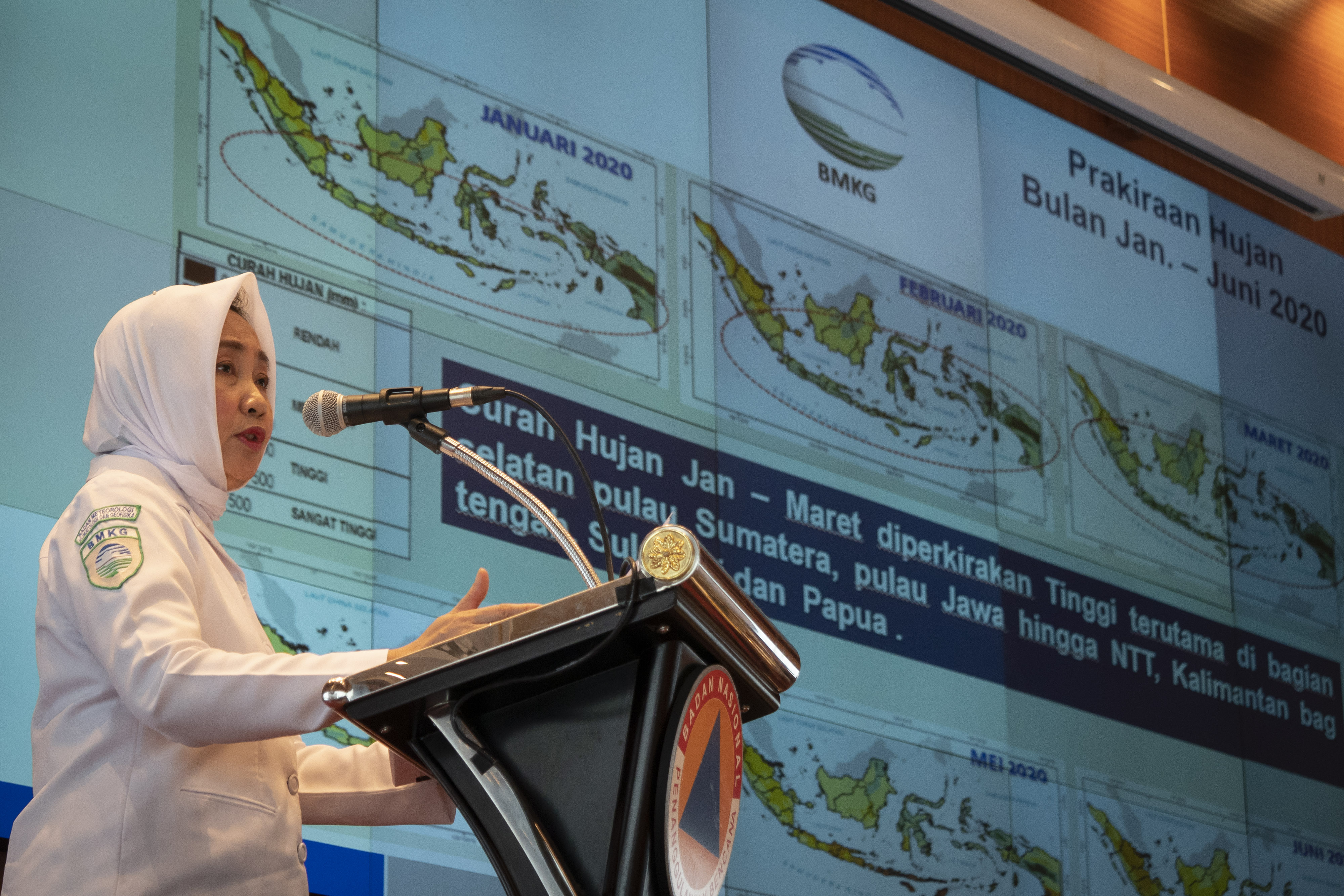 REFLEKSI BENCANA 2019 DAN PROYEKSI BENCANA 2020: Kepala Badan Meteorologi, Klimatologi dan Geofisika (BMKG) Dwikorita Karnawati  