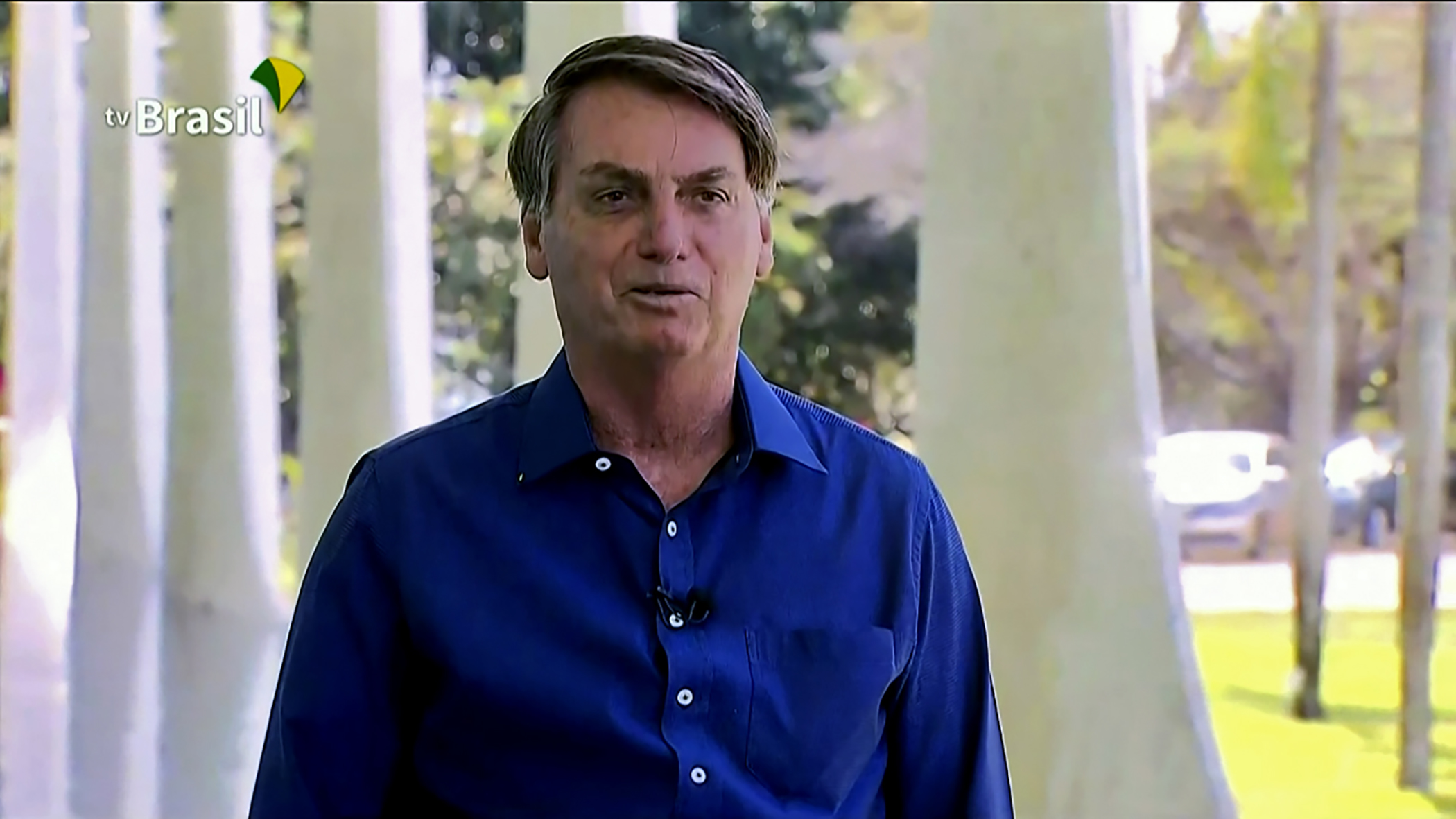 Presiden Brasil Jair Bolsonaro  di Istana Planalto di Brasilia pada 7 Juli 2020