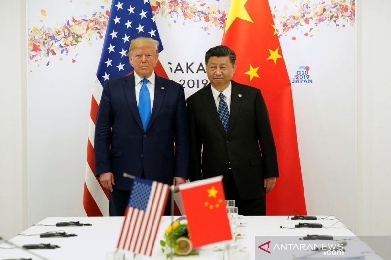 Presiden Amerika Serikat Donald Trump dan Presiden China Xi Jinping