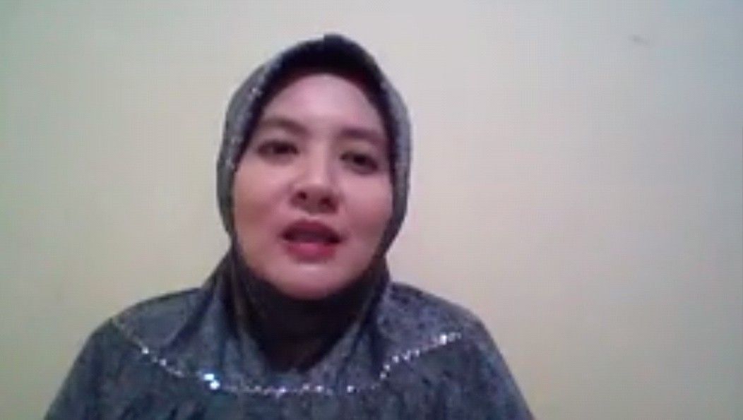 Ketua Umum PDPOTJI, DR (Cand) dr.  Inggrid Tania, M.Si saat memberi penjelasan dalam diskusi webinar.