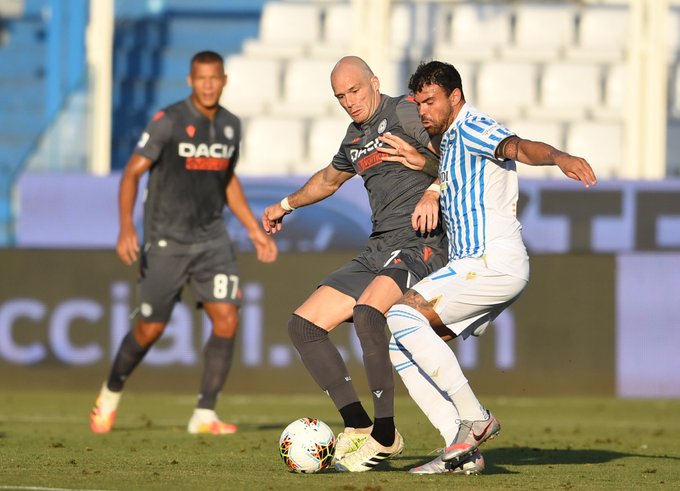 Laga Serie A antara SPAL dan Udinese