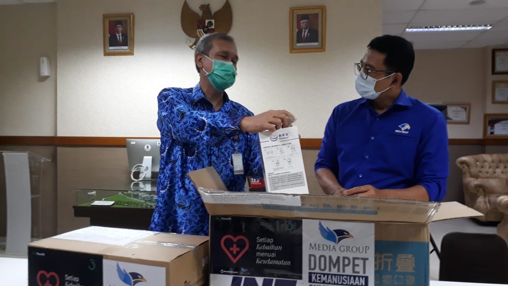 Dompet Kemanusiaan Media Group salurkan bantuan alat pelindung diri