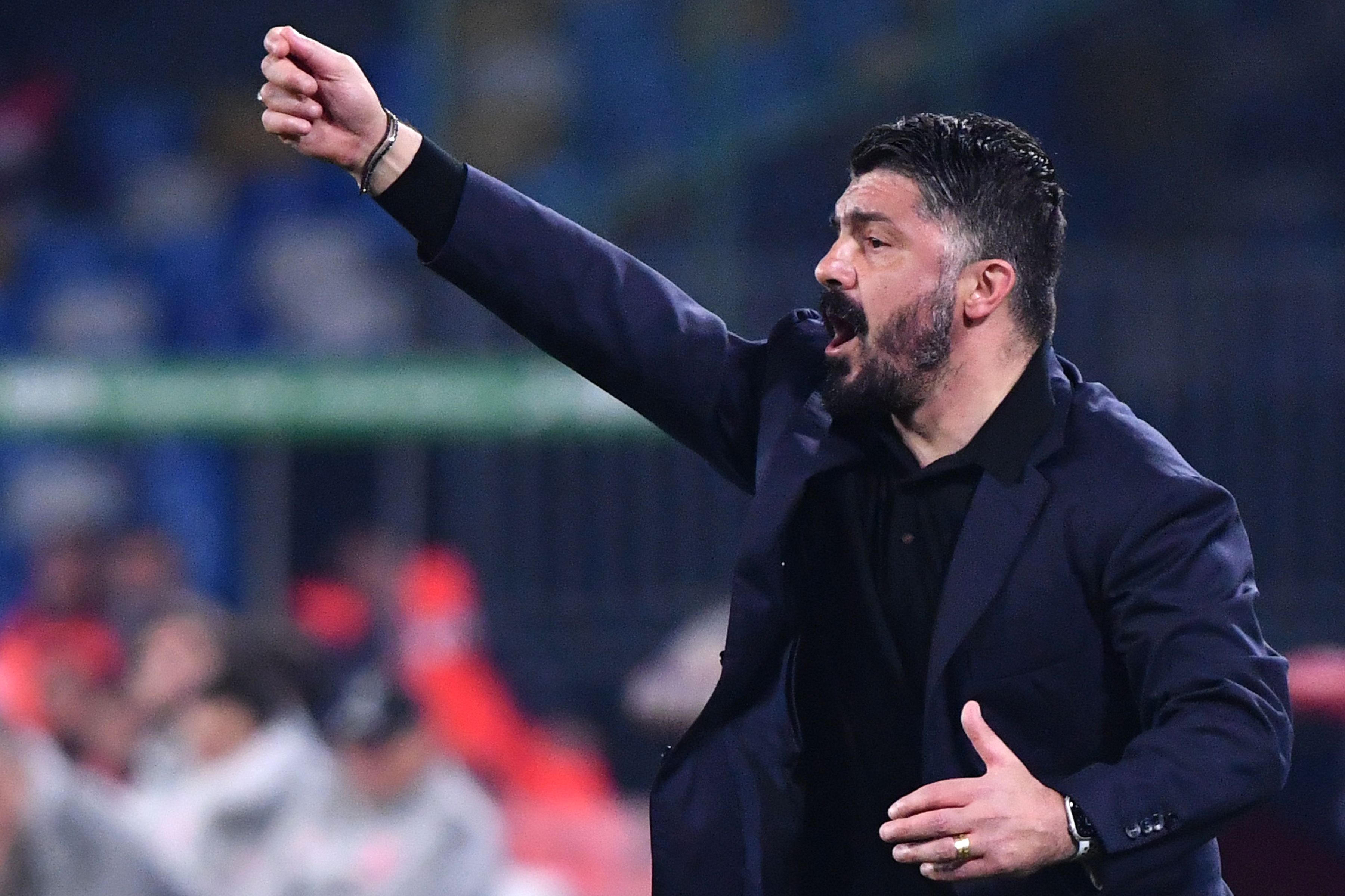 Pelatih Napoli Gennaro Gattuso