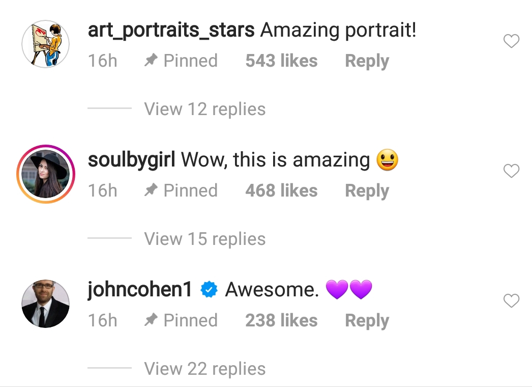 Seperti terlihat di akun @instagram, dengan fitur pinned comment, tiga komentar pilihan akan tampil di bagian teratas komentar.
