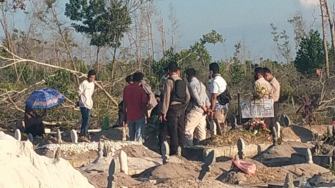 Lokasi pemukulan petugas pemakaman covid-19 di KM 12 Palangka Raya, Kalteng.