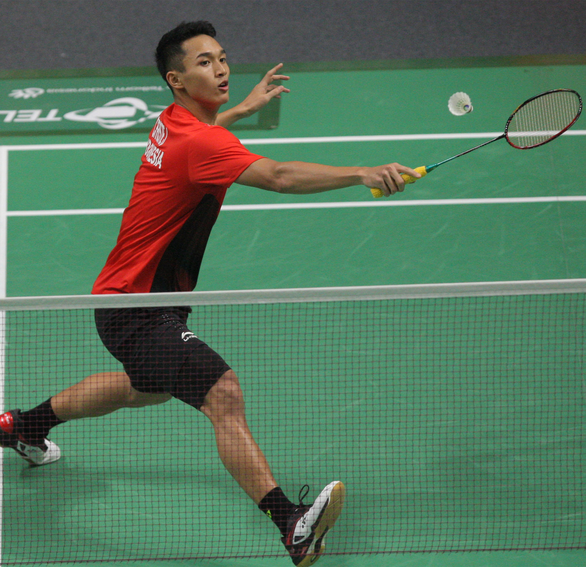 Pebulu tangkis tunggal putra Indonesia Jonatan Cristie