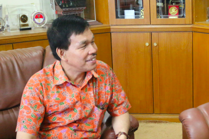 Rektor yang baru Universitas Sumatera Utara (USU)  Prof. Dr. Runtung Sitepu