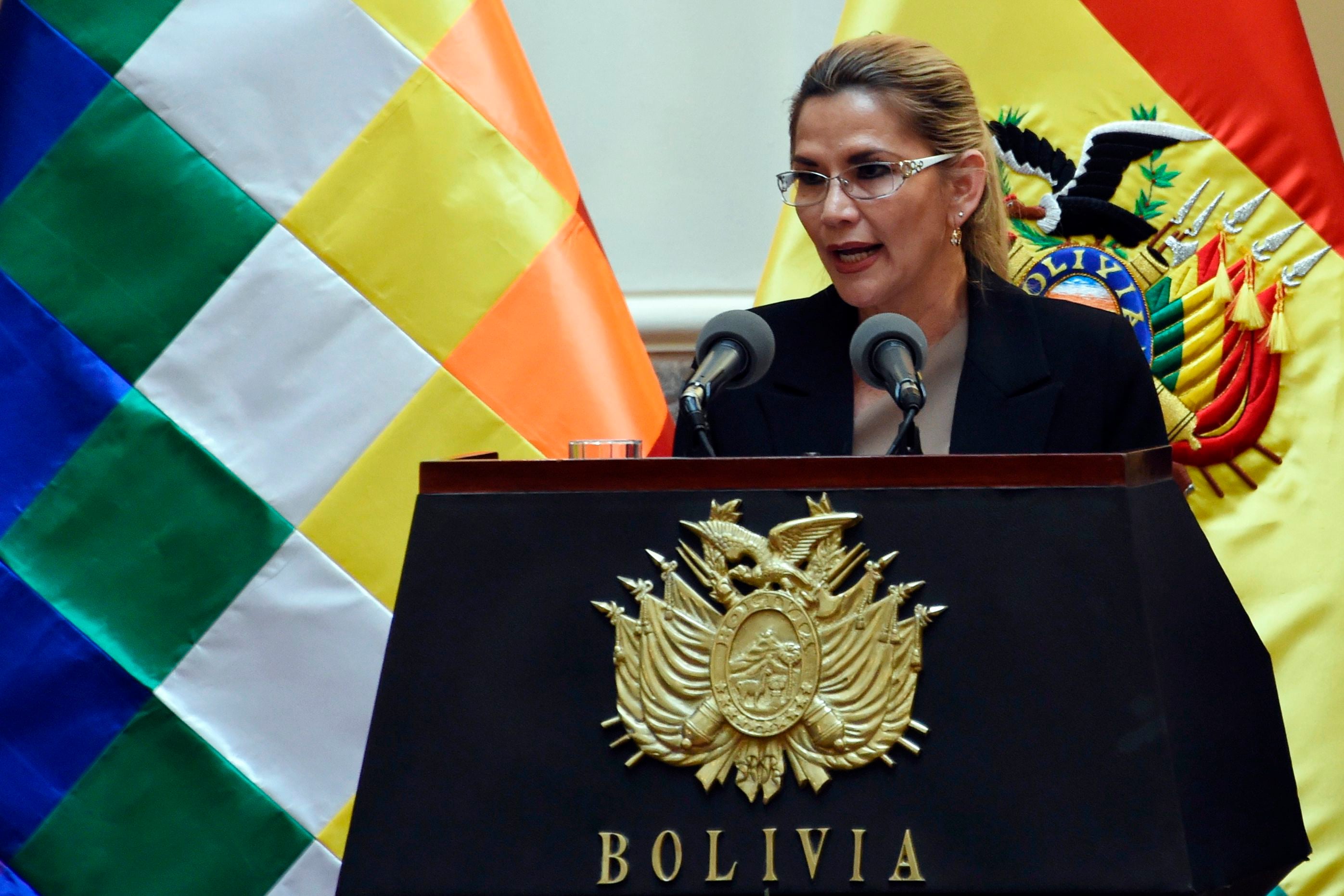 Presiden Interim Bolivia Jeanine Anez