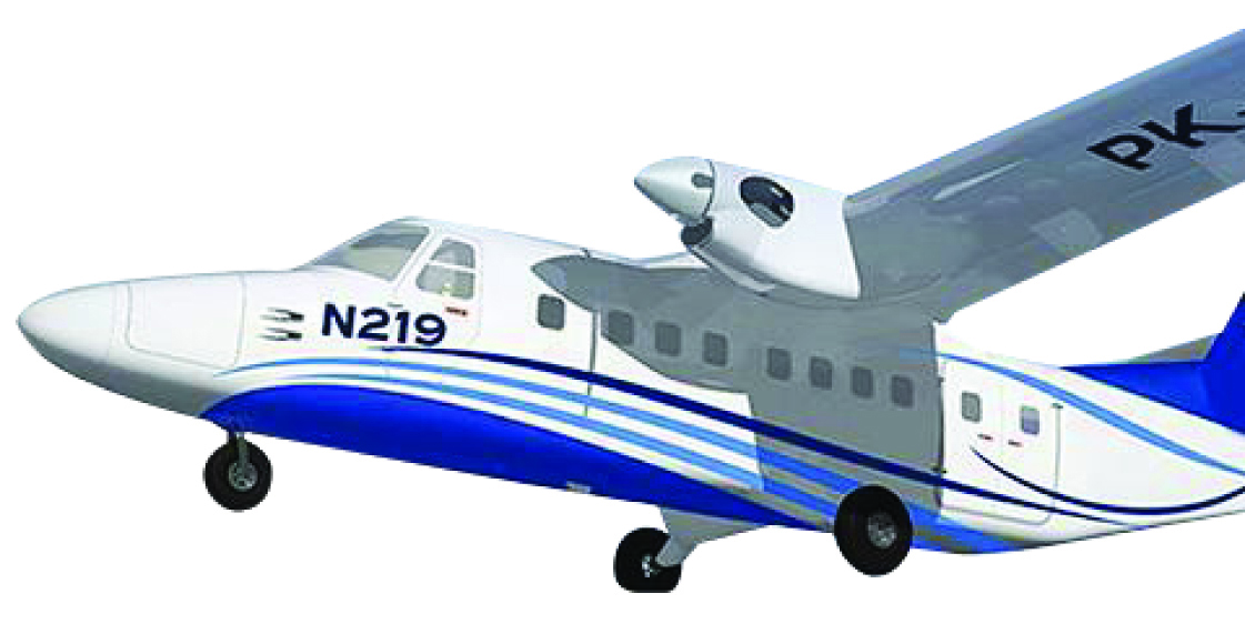 N219 merupakan pesawat penumpang kapasitas 19 orang, berteknologi Avionik, cocok untuk menjangkau wilayah terpencil.