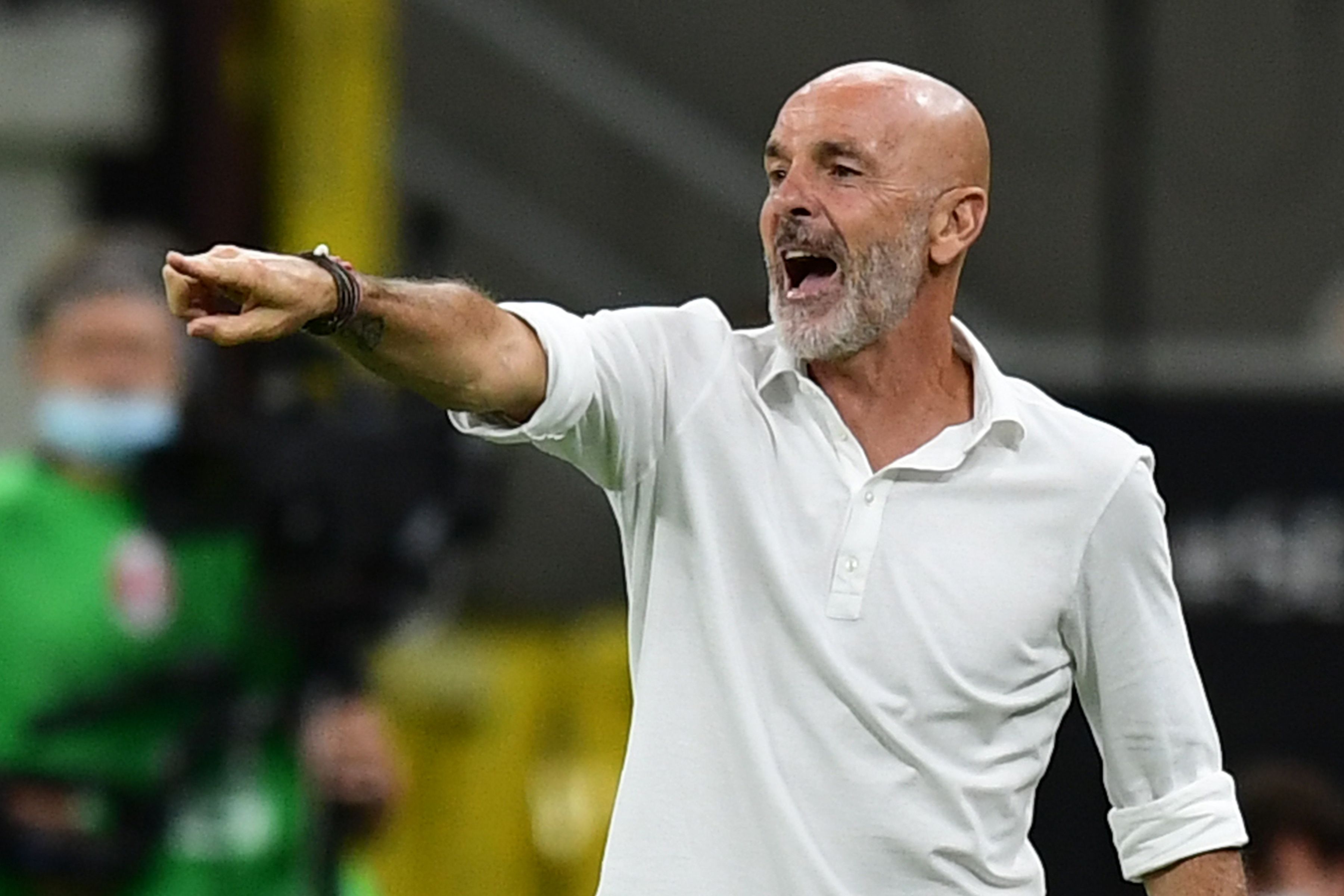 Pelatih AC Milan Stefano Pioli