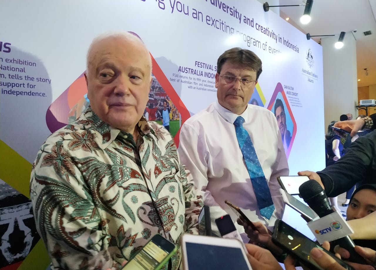 Duta Besar Australia untuk Indonesia Gary Quinlan (kiri) 