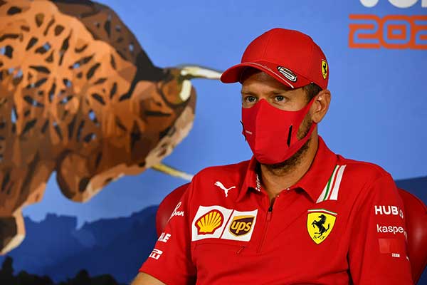 Pembalap Tim Scuderia Ferrari, Sebastian Vettel