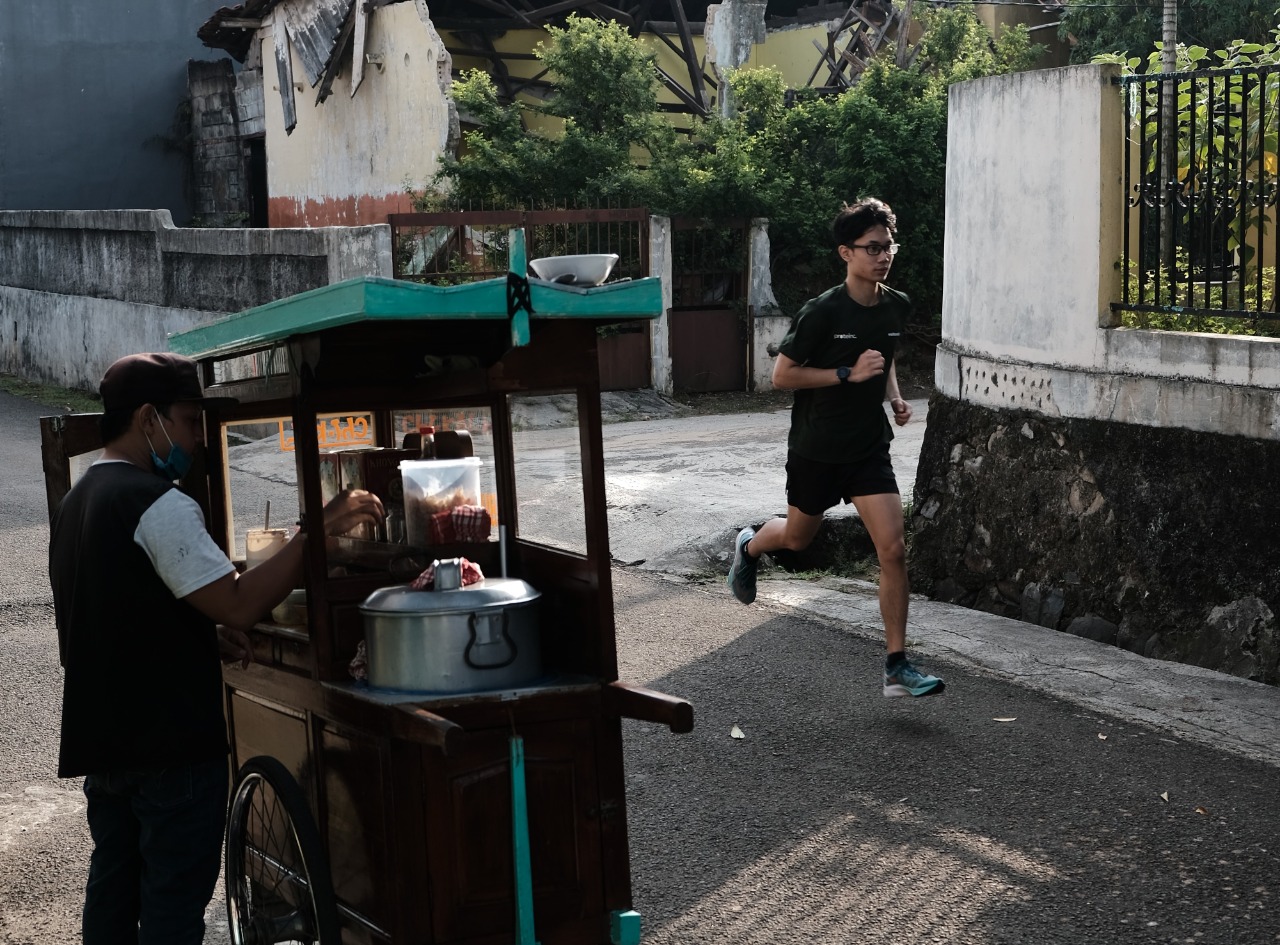 Ilustrasi virtual run