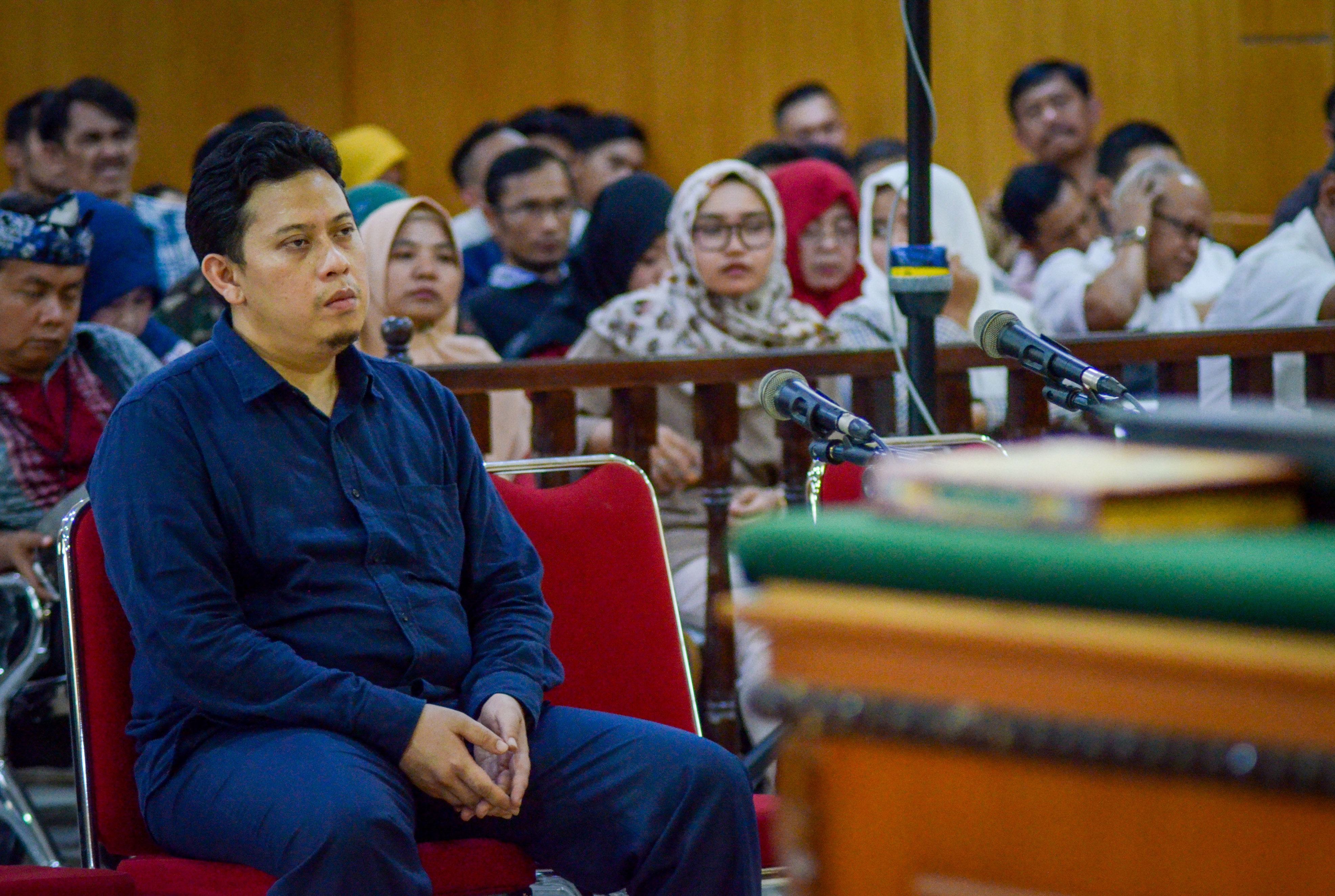 Terdakwa kasus korupsi dana alokasi khusus (DAK) Kabupaten Cianjur yang juga Mantan Bupati Cianjur Irvan Rivano Muchtar 