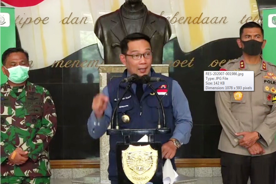 Gubernur Jawa Barat Ridwan Kamil.
