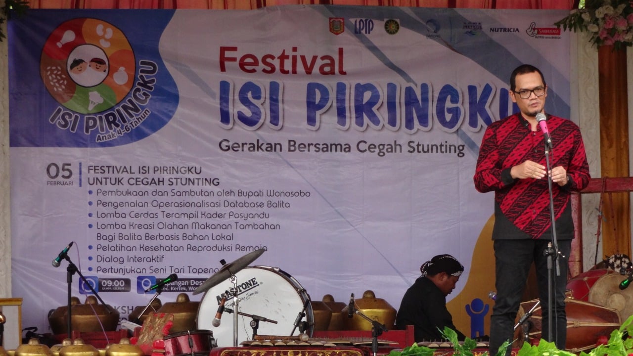 Acara Gerakan Bersama Cegah Stunting  di Kabupaten Wonosobo, Jateng, 