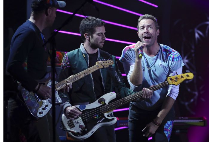 Salah satu pertunjukan Coldplay di forum pertemuan G-20, 2017 silam.  