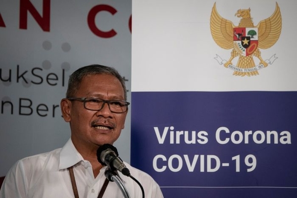 Juru bicara pemerintah untuk penanganan covid-19 Achmad Yurianto