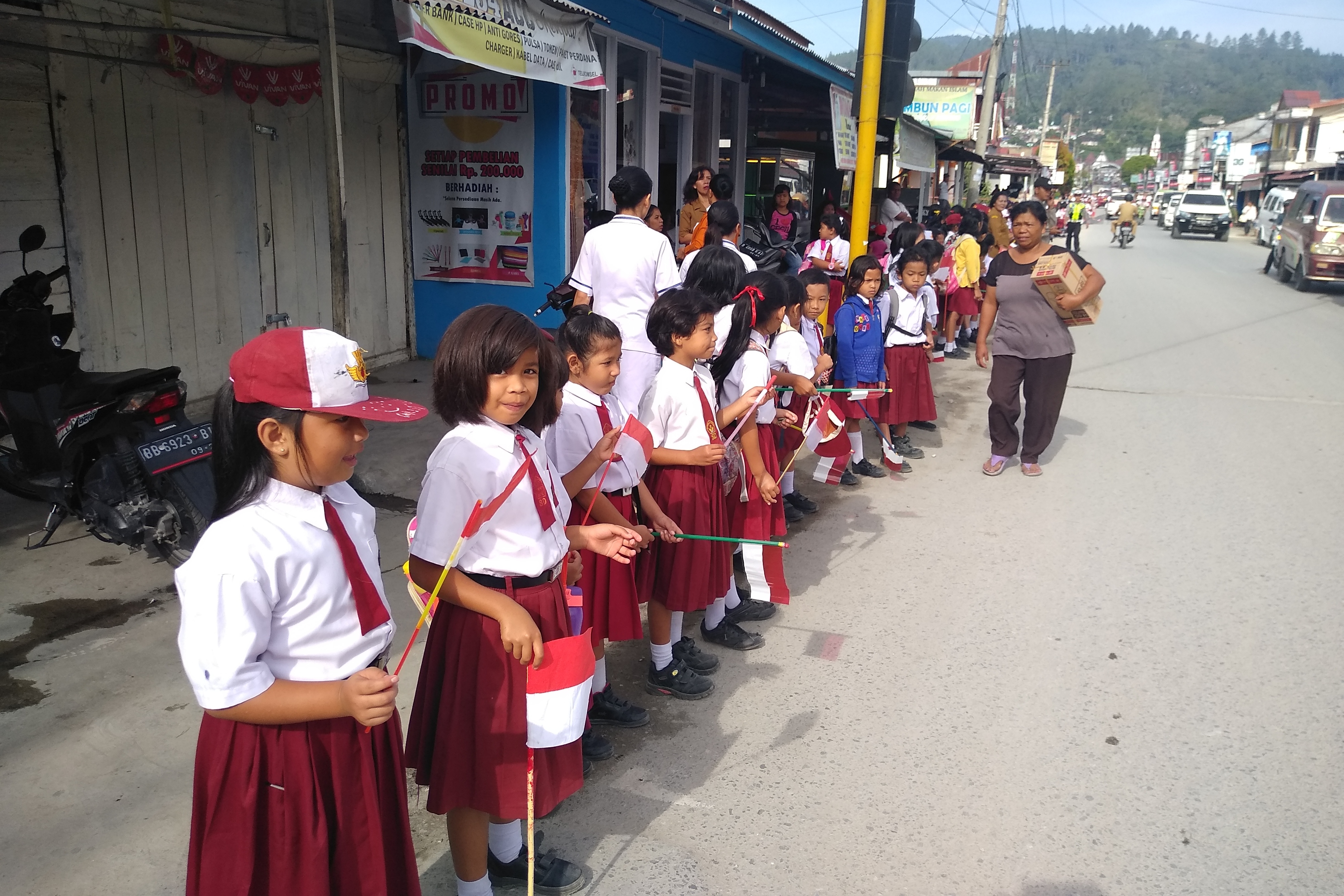 Siswa di Tarutung, Tapanuli Utara. Foto diambil pada Juli 2019.