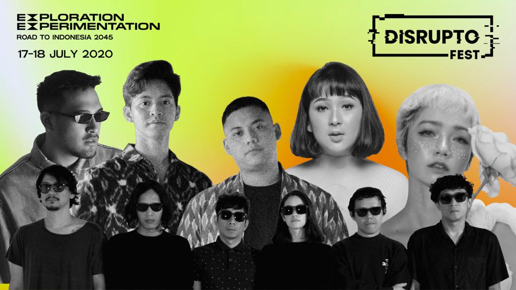 Disrupto Festival tahun ini digelar secara virtual. Acara ini mempersiapkan Indonesia sebagai negara maju pada 2045.