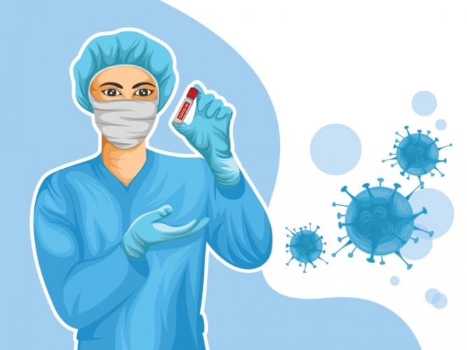 Ilustrasi virus korona