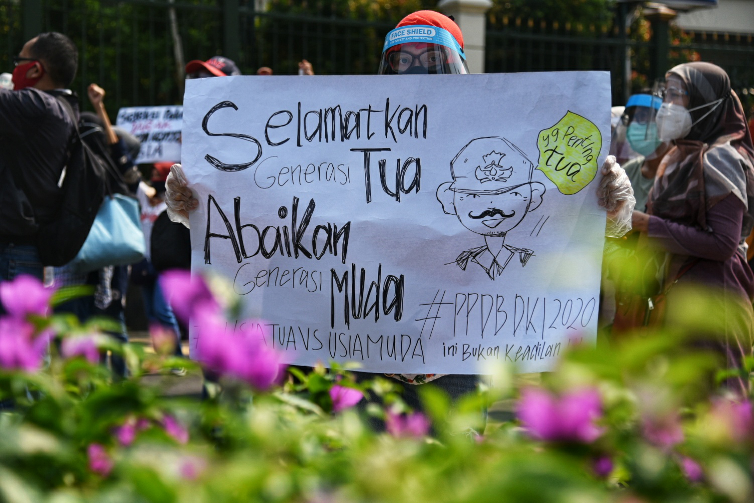 Demonstrasi terkait PPDB di jakarta