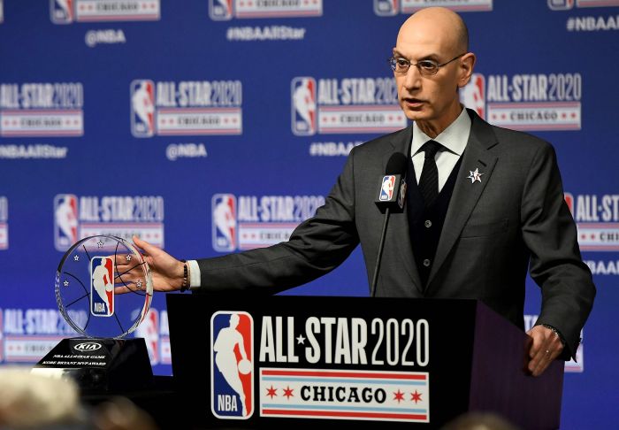 AMERICA Komisaris NBA Adam Silver