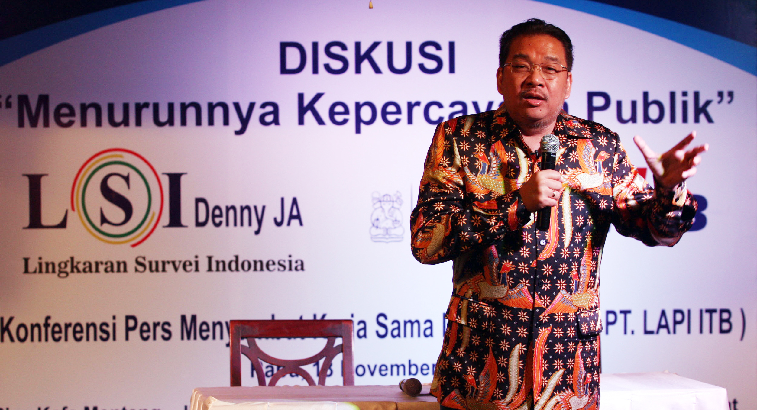  Pendiri Lingkaran Survei Indonesia (LSI) Denny Januar Ali
