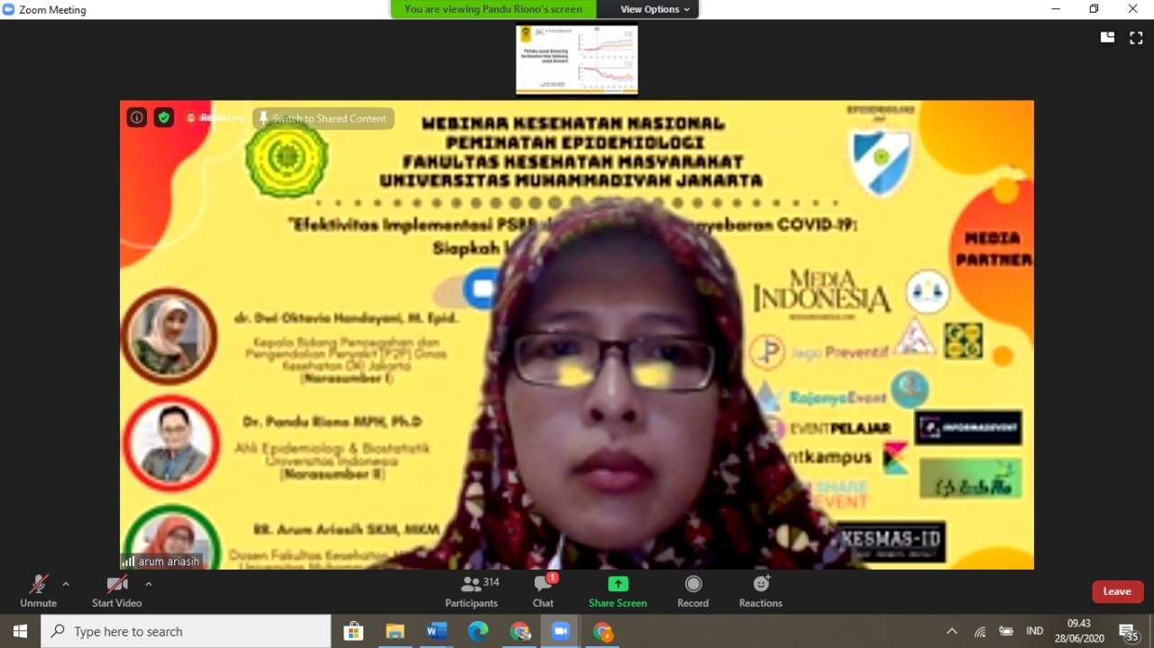  Kabid Pencegahan dan Pengendalian Penyakit Dinas Kesehatan DKI Jakarta dr. Dwi Oktavia Handayani, M. Epid.