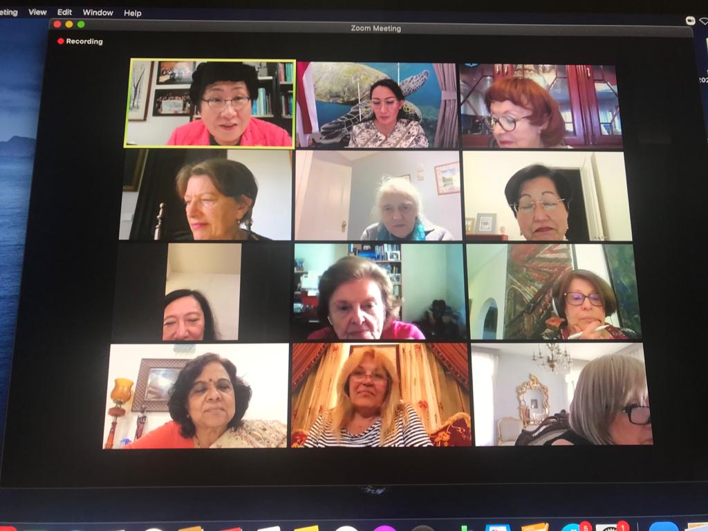 Rapat dewan direksi ICW secara daring