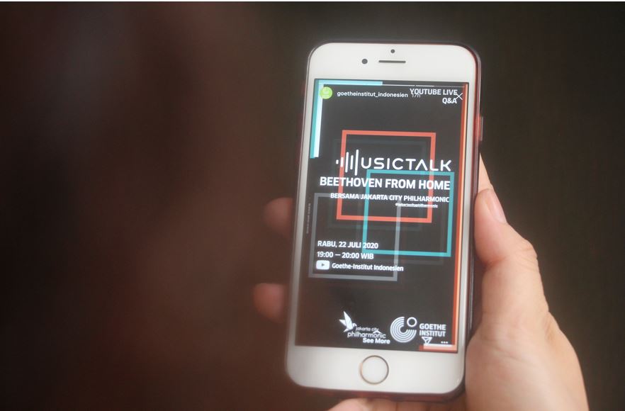 Foto ilustrasi acara #MusicTalk untuk merayakan tahun kelahiran ke-250 Ludwig van Beethoven.
