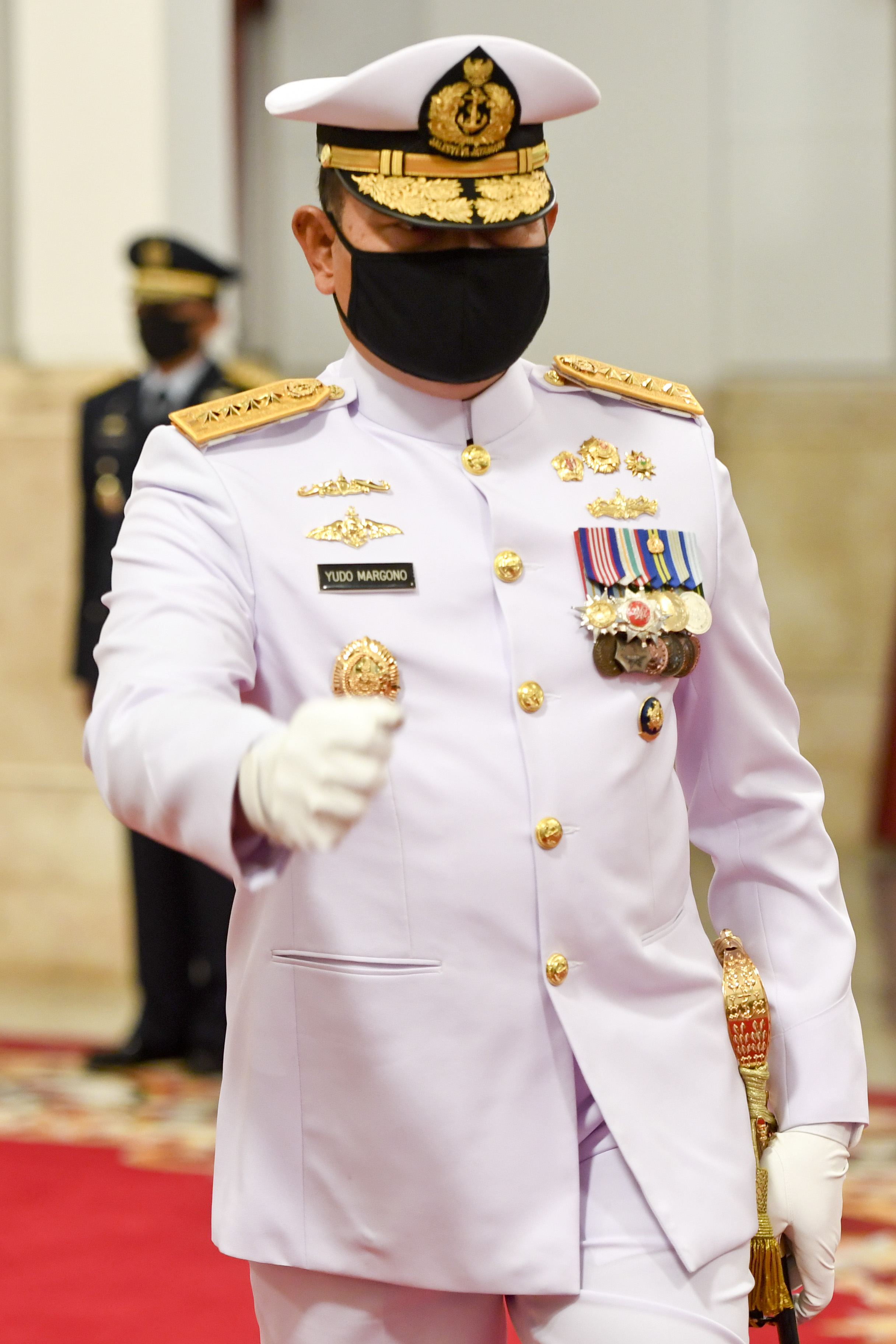 PELANTIKAN: Laksamana TNI Yudo Margono dilantik menjadi KSAL oleh Presiden Joko Widodo di Istana Negara pada 20 Mei 2020.