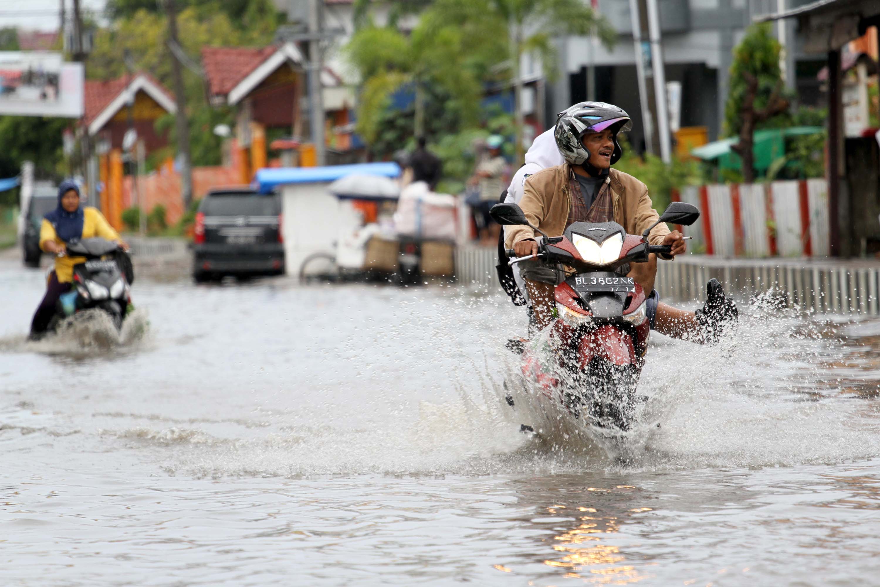 ilustrasi banjir di Provinsi Aceh
