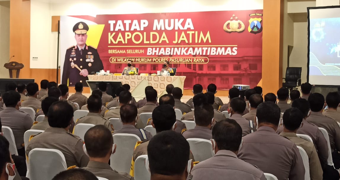 Acara Tatap Muka Kapolda Jatim di Pasuruan. 