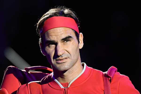 Petenis asal Swiss Roger Federer 