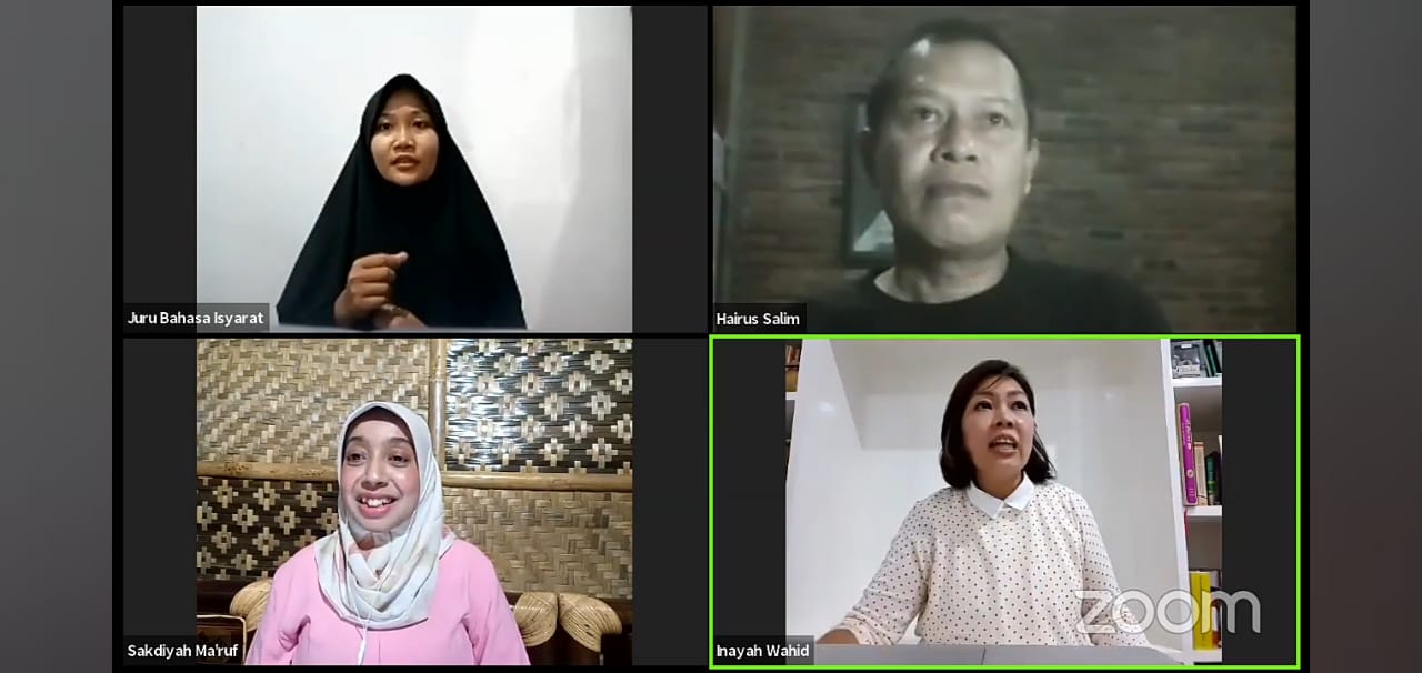 Peserta diskusi jariangan Gusdurian yang membahas soal Humor Politik